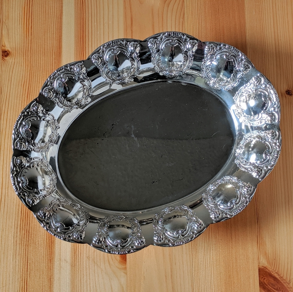 🇩🇪 Vintage BMF West German Silverplate Tray